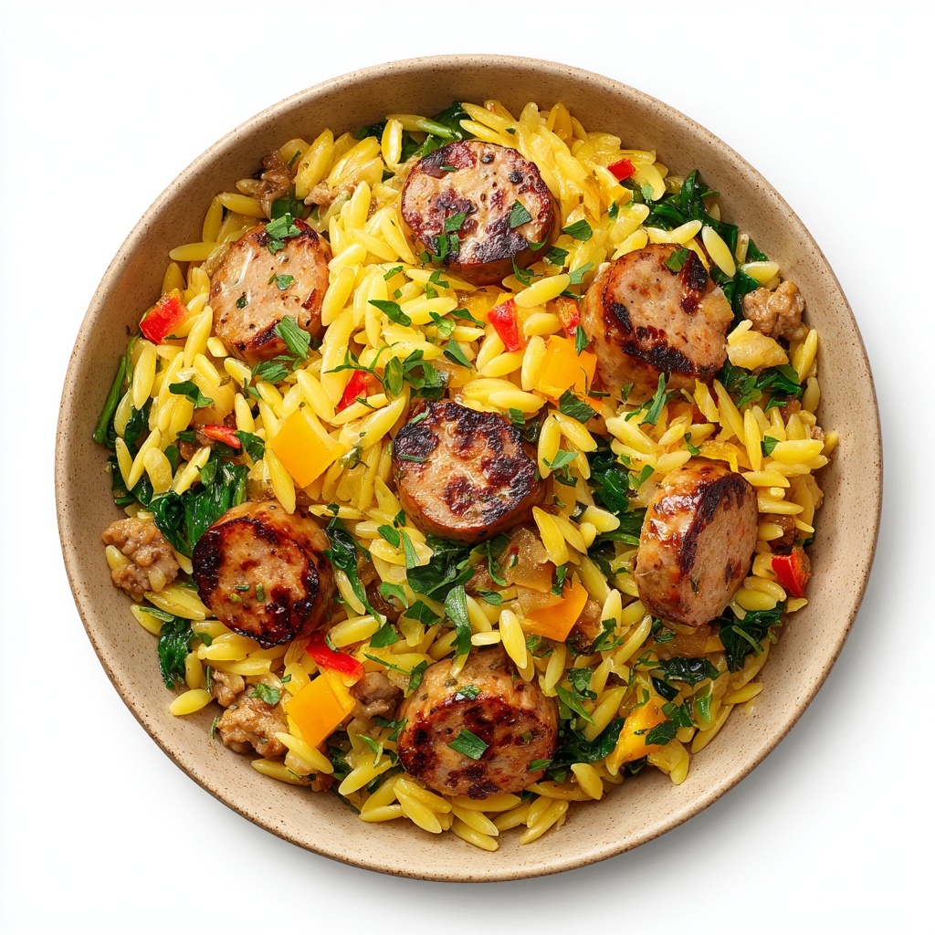 Italian Sausage Orzo Recipe - Recipe Image