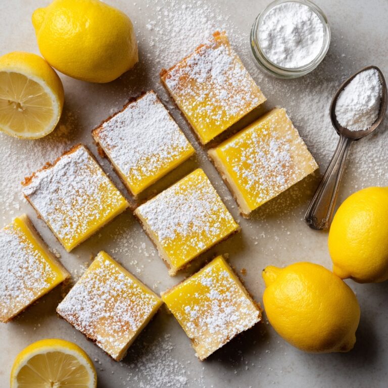 Lemon Bars with Powdered Sugar Recipe