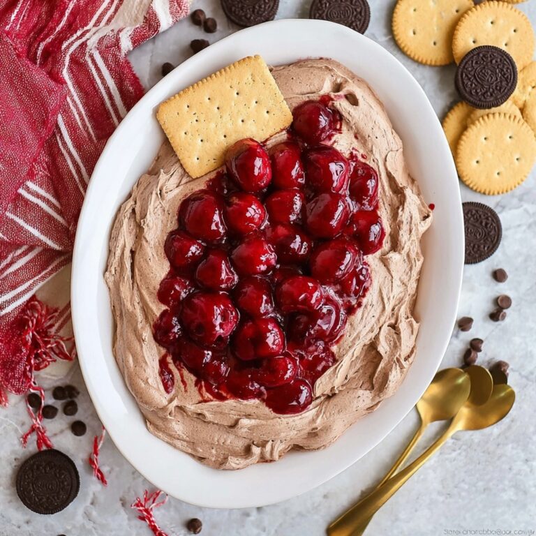 Chocolate Cherry Cheesecake Dip Recipe