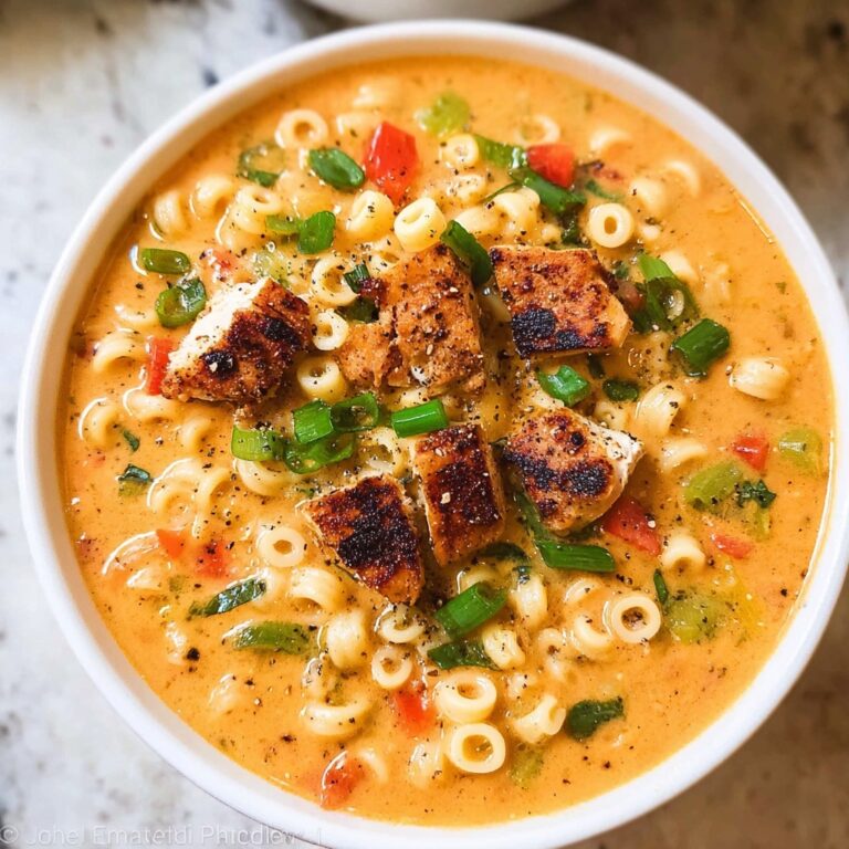 Creamy Cajun Chicken Pasta Soup Recipe