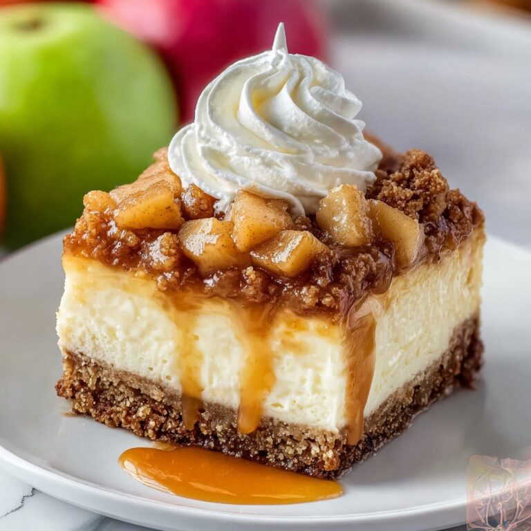 Easy Caramel Apple Cheesecake Bars Recipe