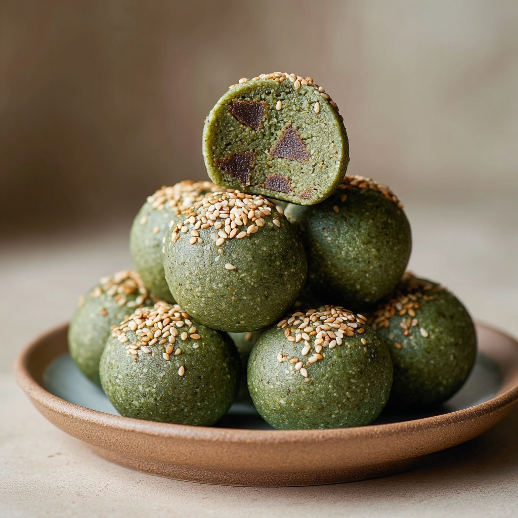 Mint Chocolate Chip Protein Balls Recipe - Recipe Image