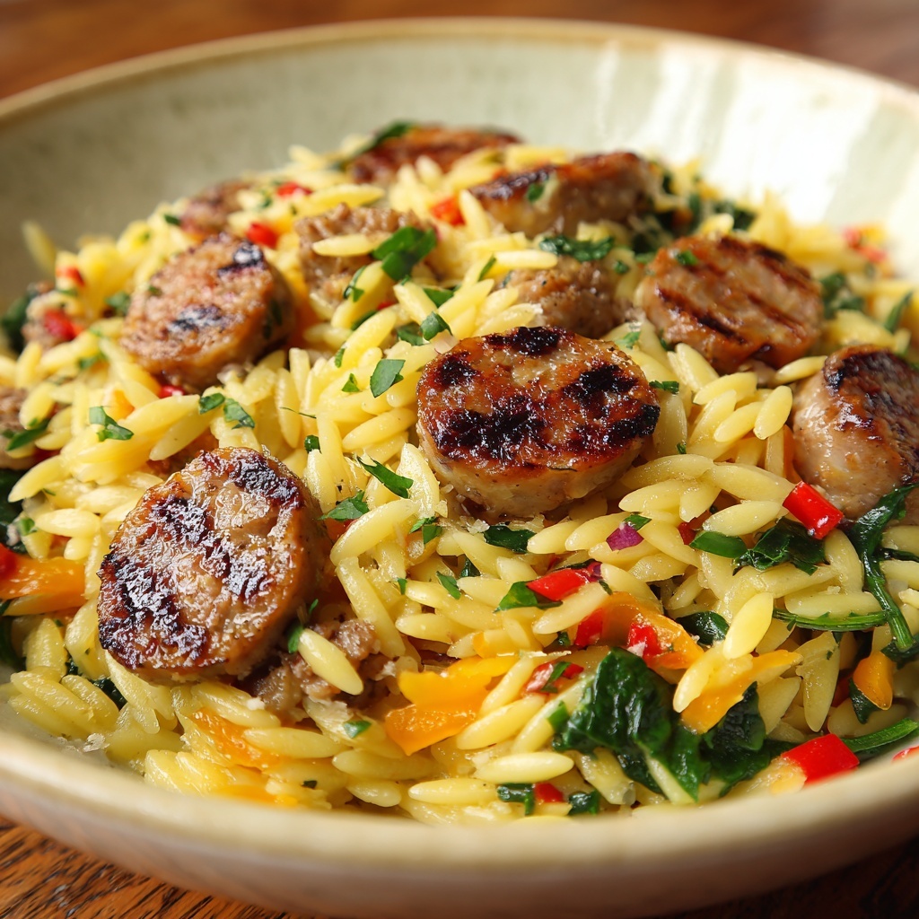 Italian Sausage Orzo Recipe - Recipe Image