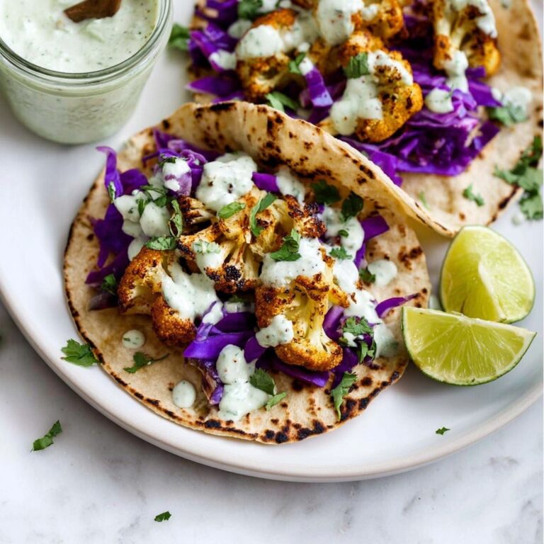 Roasted Cauliflower Tacos Recipe