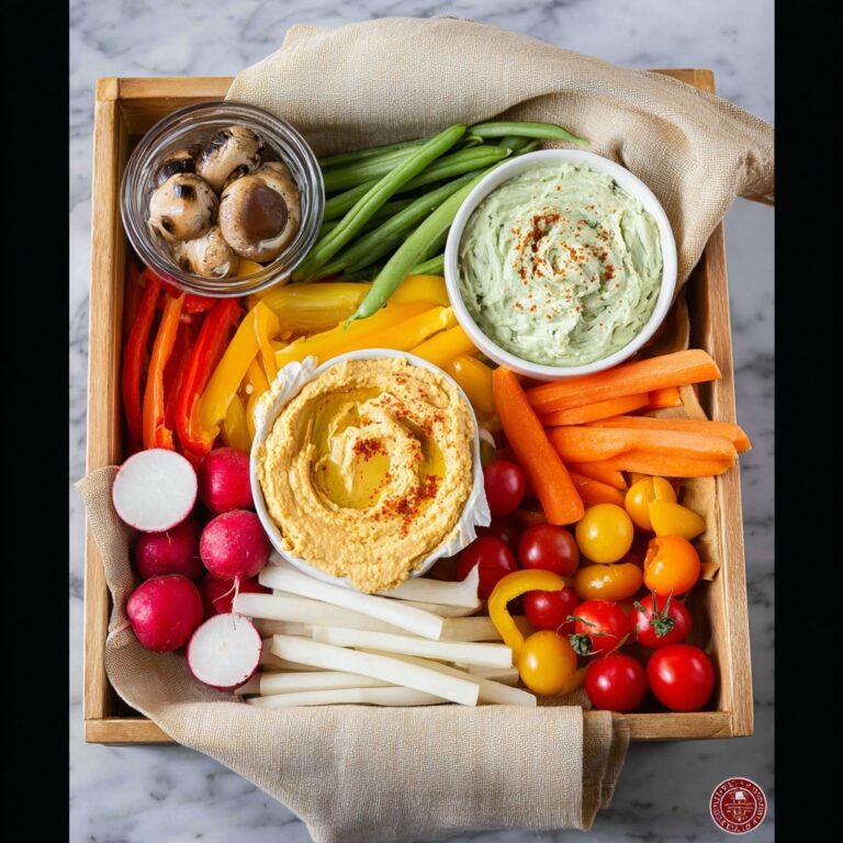 Easy Veggie Tray with Assorted Dips Recipe