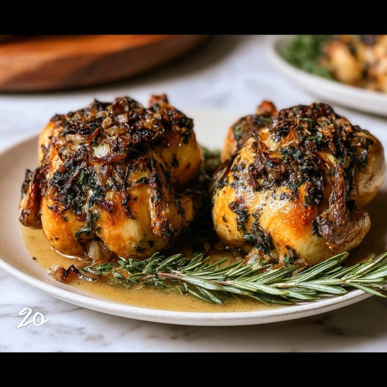 Stuffed Cornish Game Hens with Fresh Herbs and Lemon Recipe