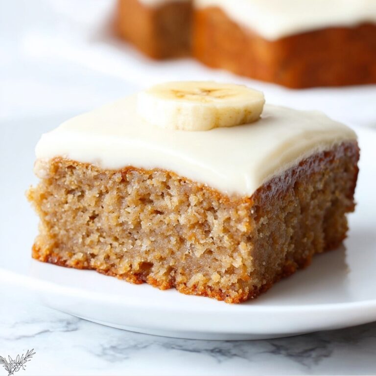 Banana Cake with Cream Cheese Frosting Recipe