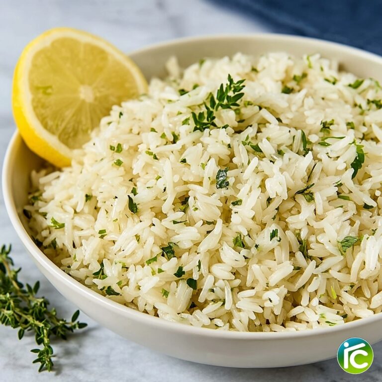 Simple Herby Lemon Greek Rice Pilaf Recipe
