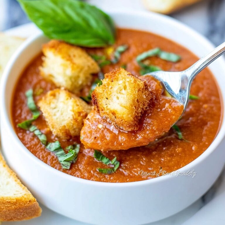 Vegan Roasted Tomato Basil Soup Recipe