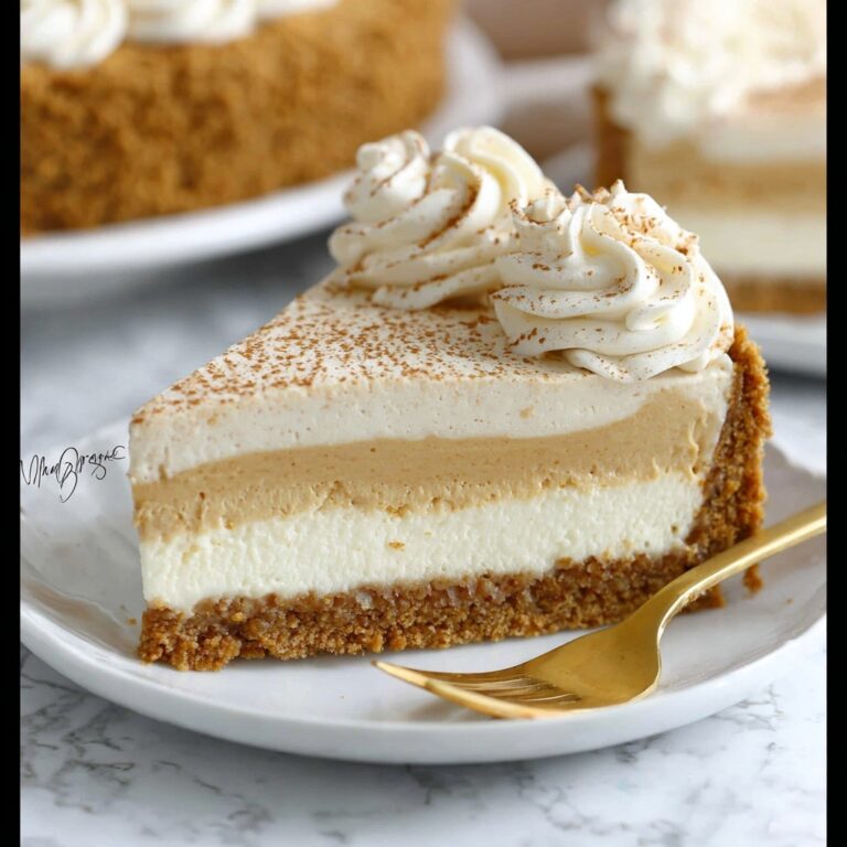 Layered Pumpkin Cheesecake Pie Recipe