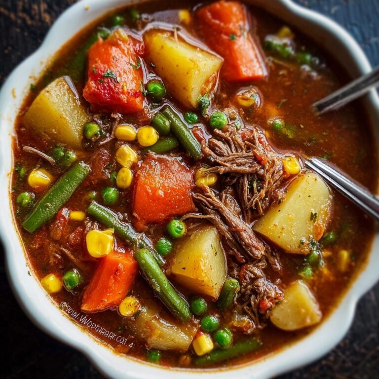 My Mom’s Old-Fashioned Vegetable Beef Soup Recipe