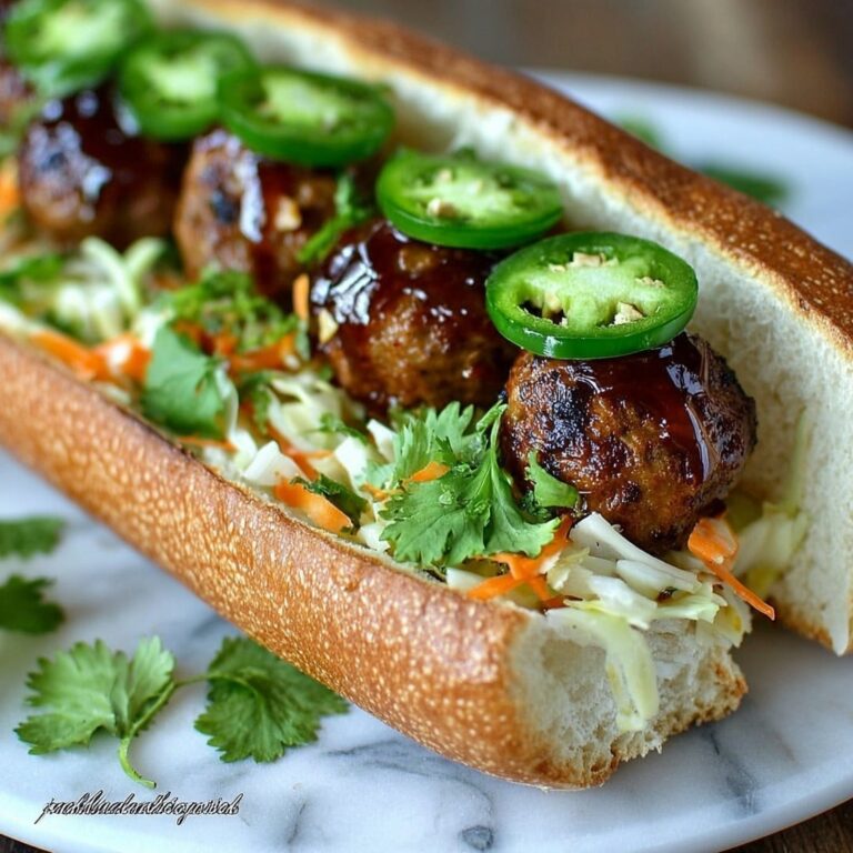Korean BBQ Meatball Banh Mi Recipe