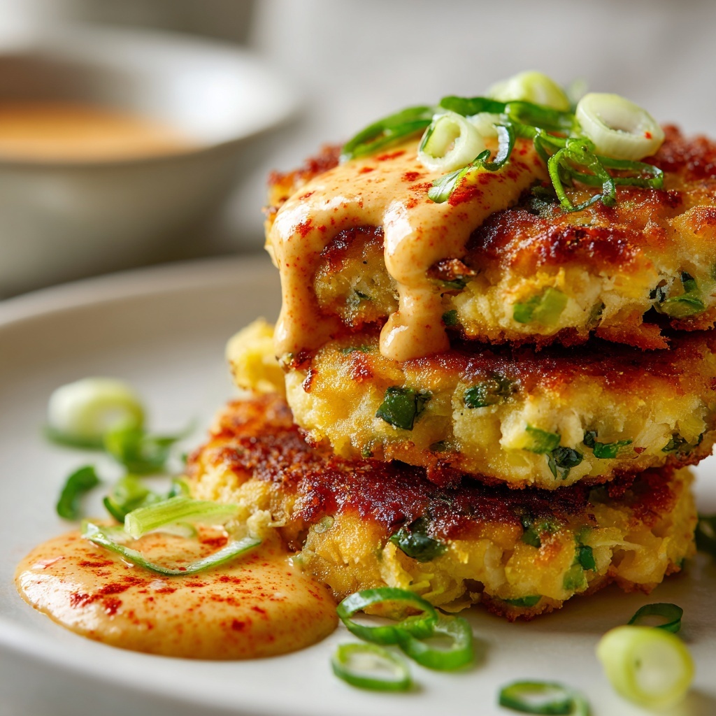 Asian-Style Tuna Cakes with Spicy Mayo Recipe - Recipe Image