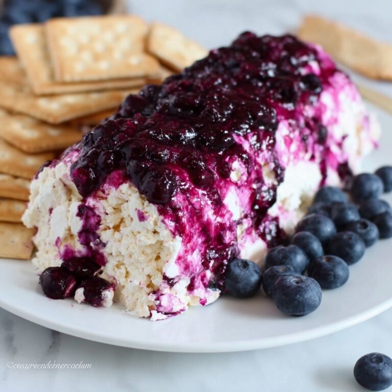 Blueberry Goat Cheese Log Recipe