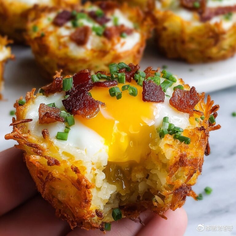Loaded Bacon and Egg Hash Brown Muffins Recipe