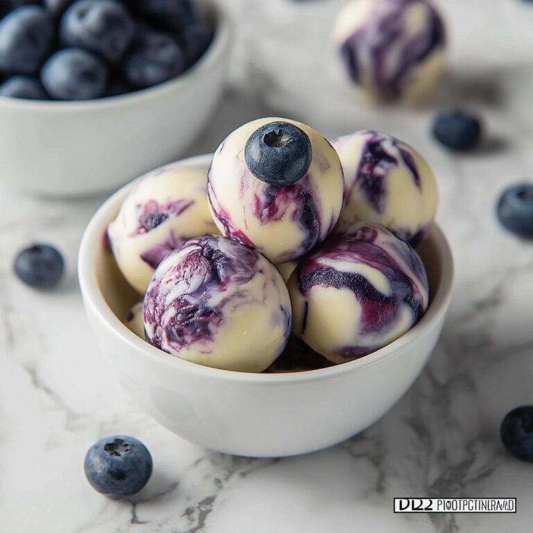 Blueberry Swirl Yogurt Bites Recipe