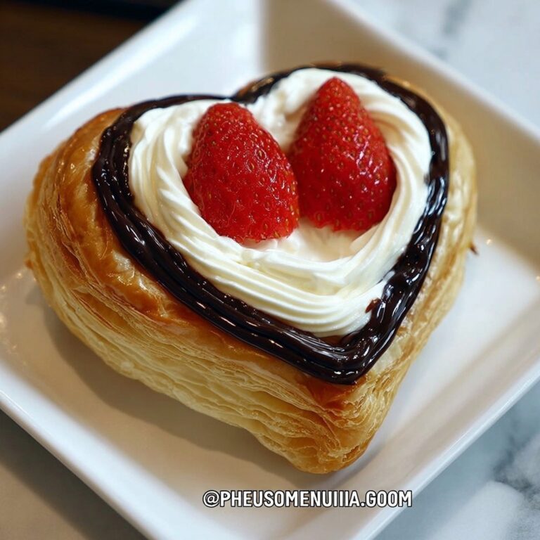Strawberry Puff Pastry Hearts Recipe