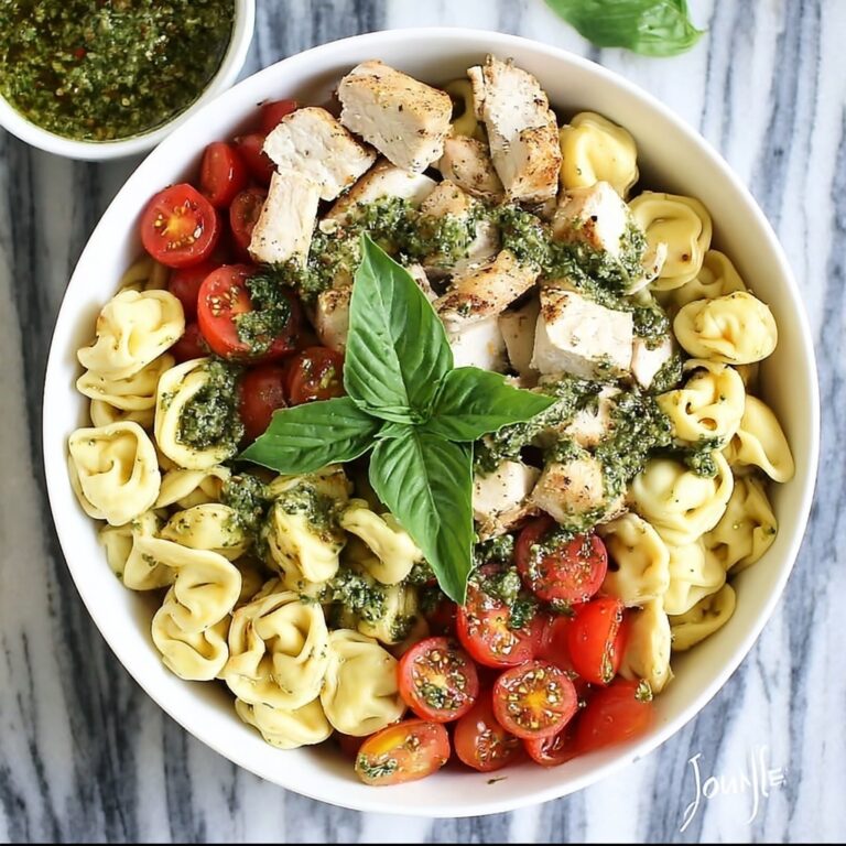 Summer Chicken Pesto Tortellini Recipe